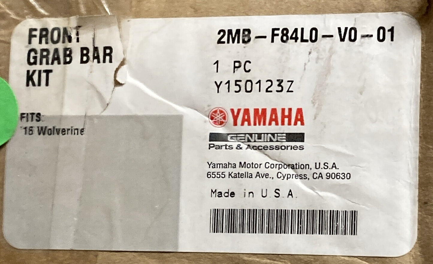 NEW GENUINE YAMAHA 2MB-F84L0-V0-01 Front Grab Bar Kit