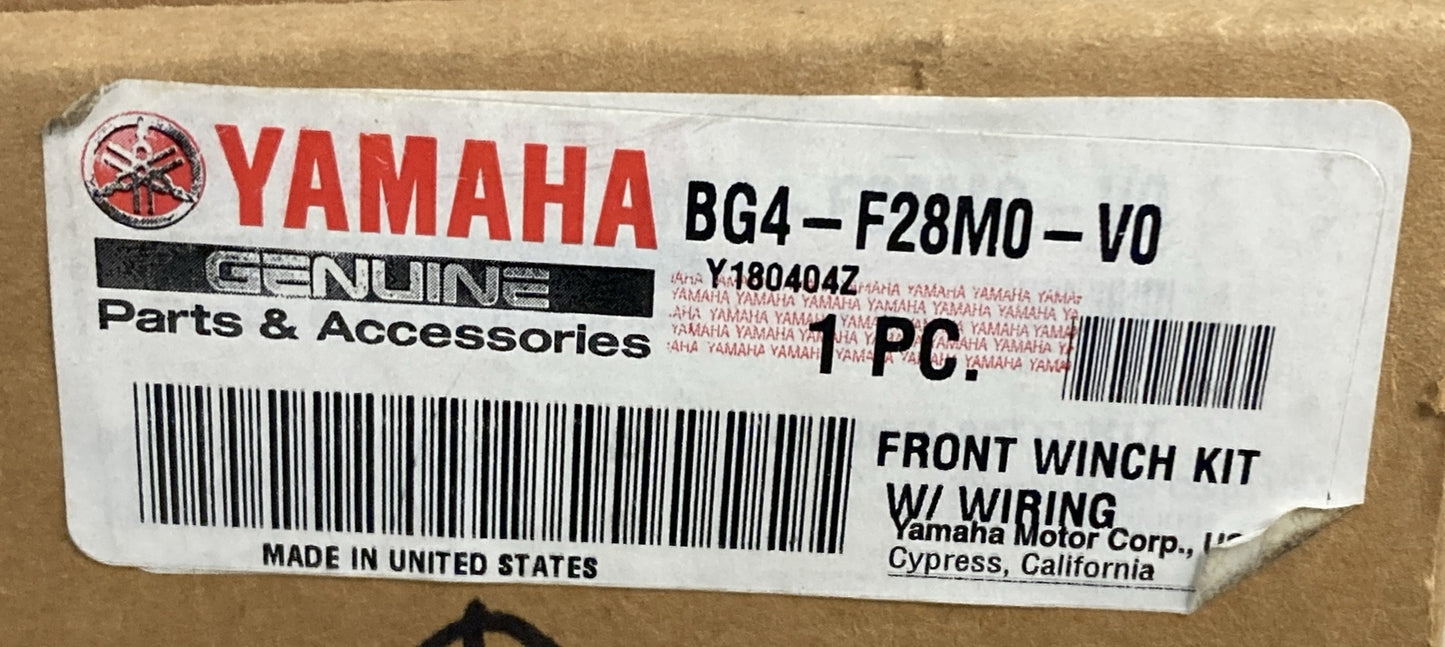NEW GENUINE YAMAHA BG4-F28M0-V0 Front Winch Kit W/ Wiring