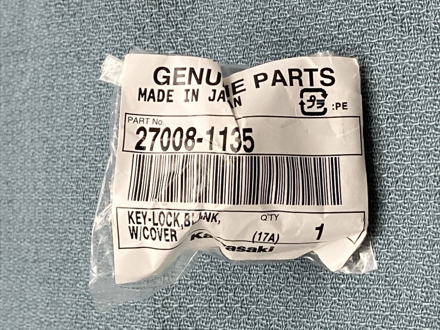 NEW GENIUNE KAWASAKI 27008-1135 Key - Lock, Blank IGNITION SWITCH