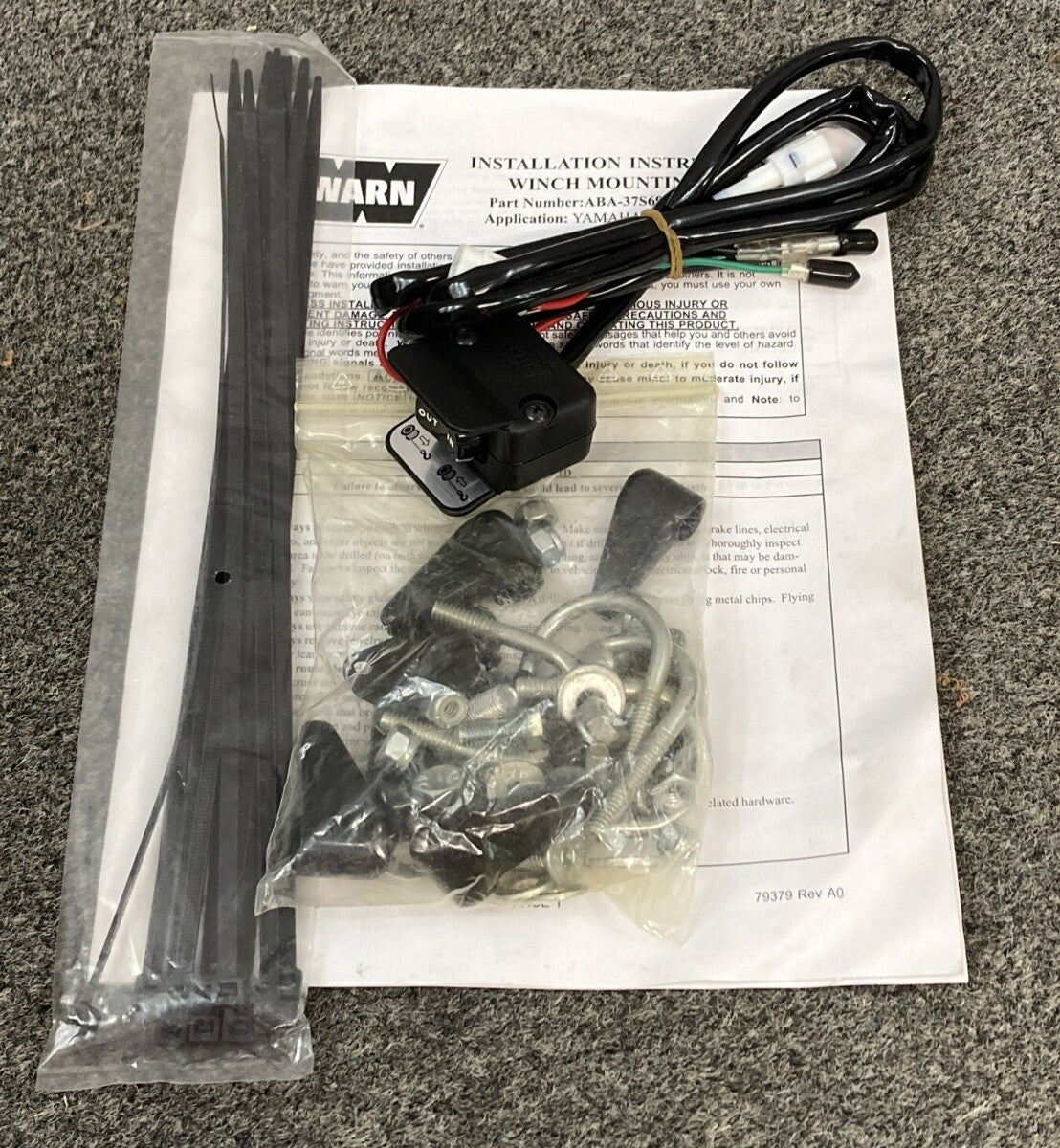 NEW GENUINE YAMAHA ABA-37S69-40-08 Winch Mount Kit