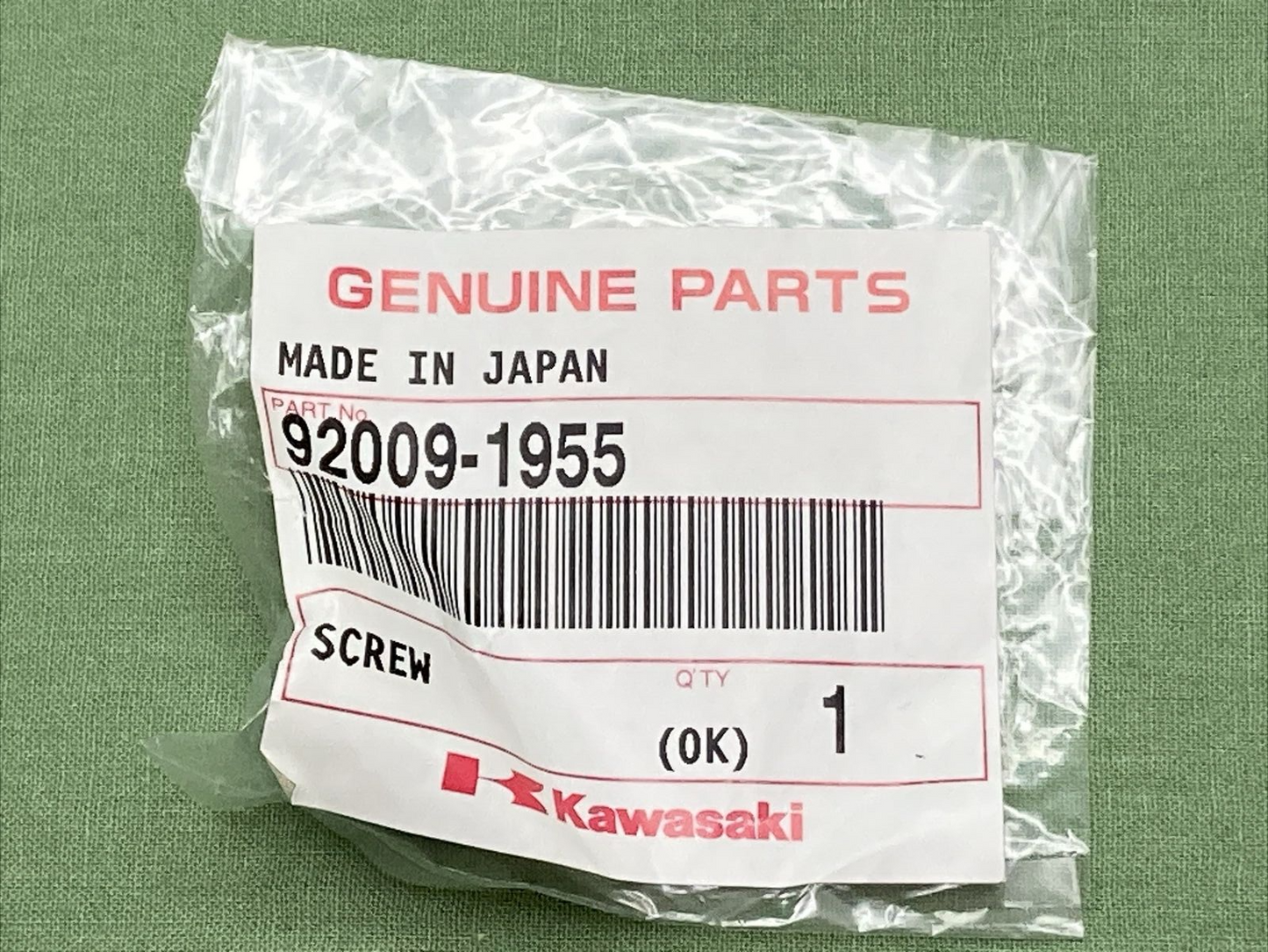 NEW GENIUNE KAWASAKI 92009-1955 Screw, 5MM HEADLIGHT