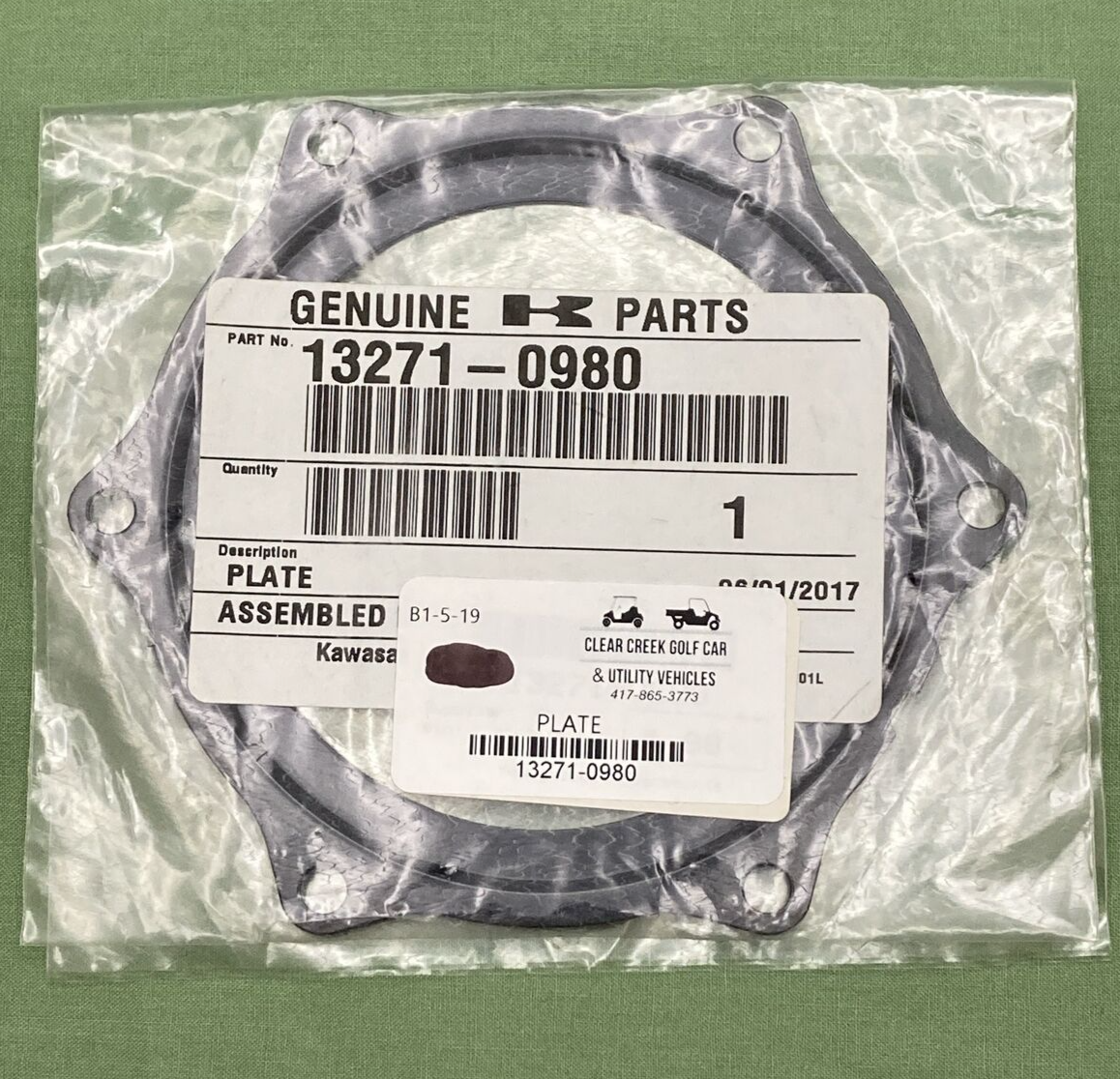 NEW GENIUNE KAWASAKI 13271-0980 PLATE FUEL PUMP