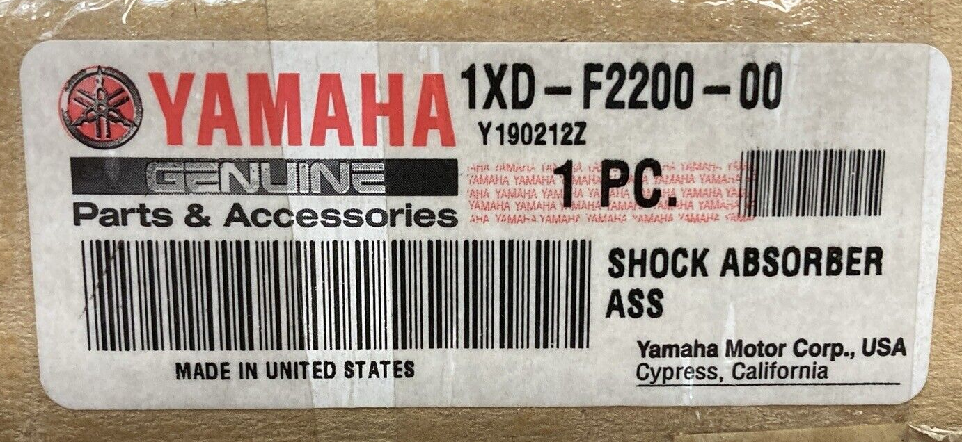 NEW GENUINE YAMAHA 1XD-F2200-00 REAR SUSPENSION Shock Absorber Assembly