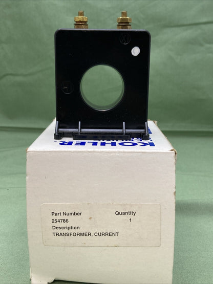 NEW GENUINE KOHLER 254786 CURRENT TRANSFORMER - 60:5 - 2 VA - SQUARE