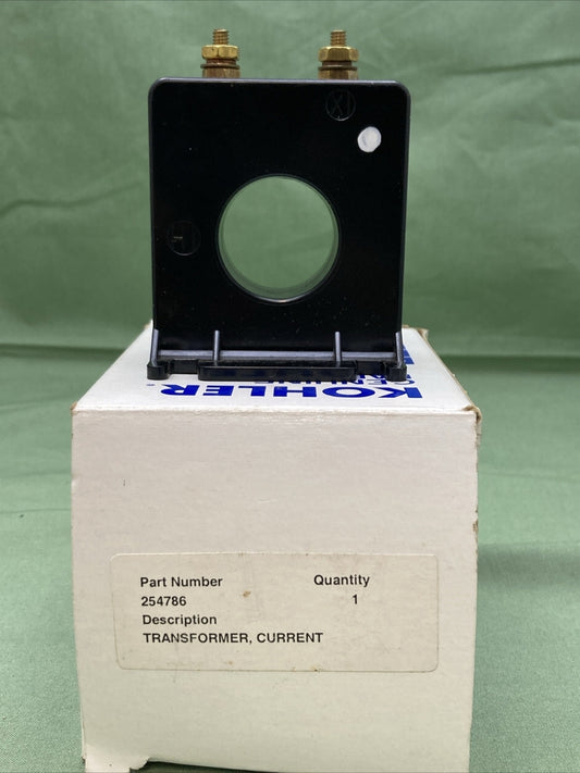 NEW GENUINE KOHLER 254786 CURRENT TRANSFORMER - 60:5 - 2 VA - SQUARE