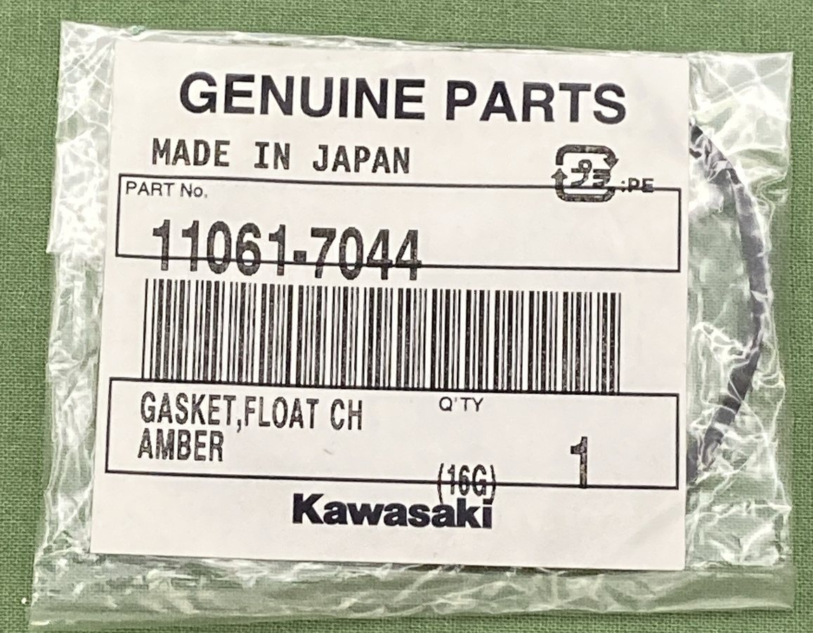 NEW GENIUNE KAWASAKI 11061-7044 Gasket, Float Chamber CARB