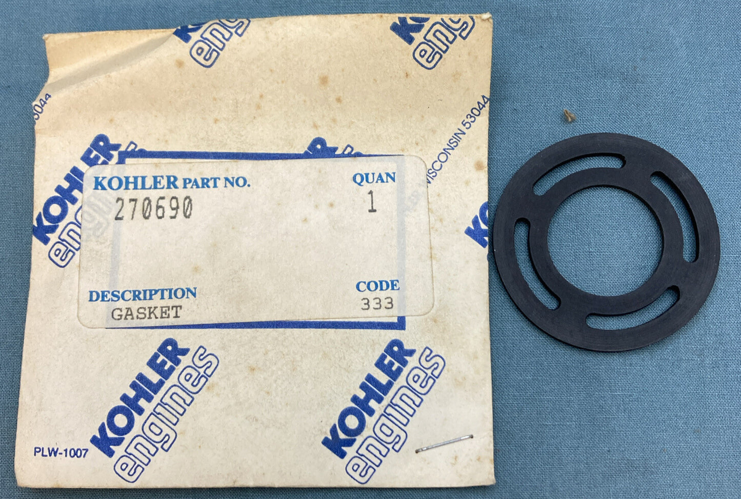 NEW GENUINE KOHLER 270690 GASKET