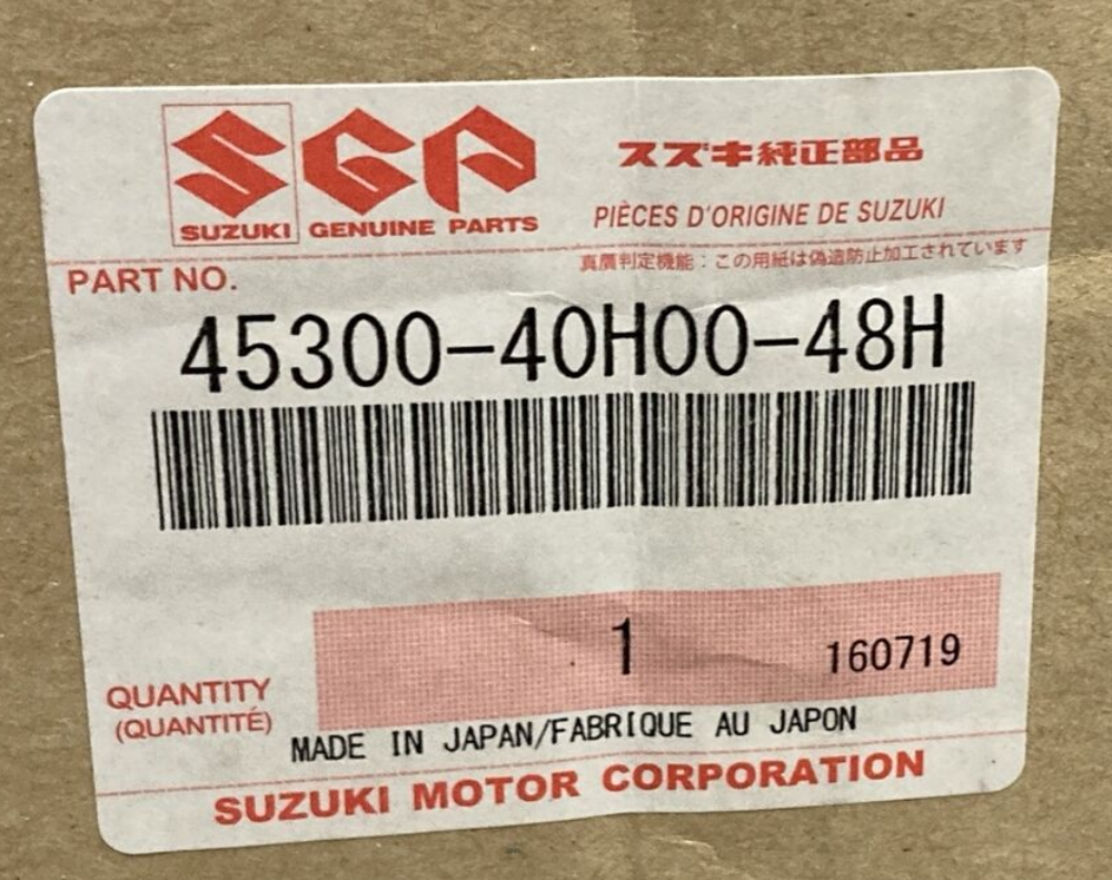 NEW GENUINE SUZUKI 45300-40H00-48H Seat Assembly, Pillion