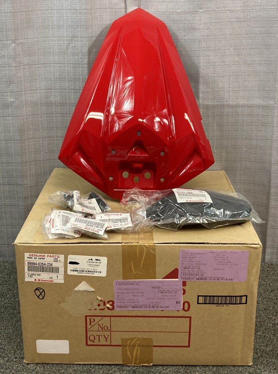 NEW GENUINE KAWASAKI 99994-0354-234 Kit, Single Seat, P.red