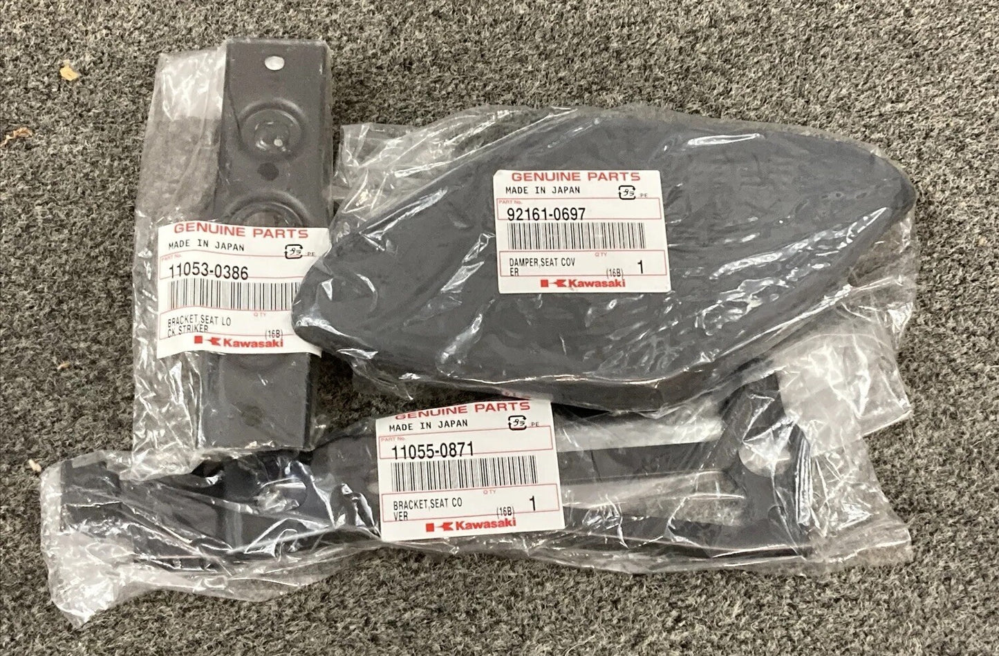 NEW GENUINE KAWASAKI 99994-0351-H8 Kit, Single Seat Cover, Ebony