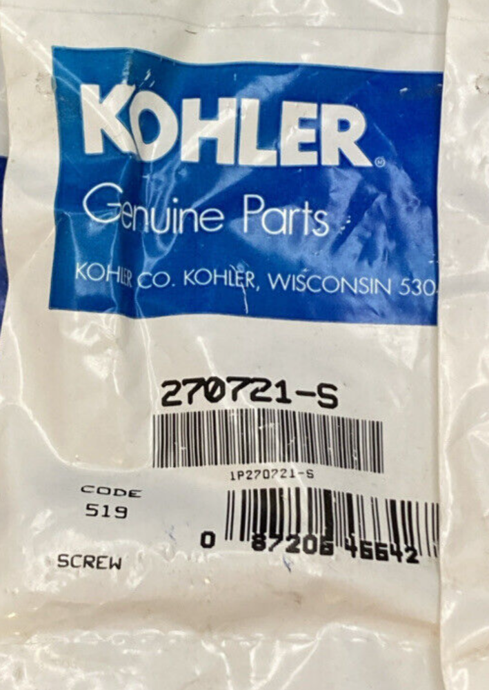 NEW GENUINE KOHLER 270721-S SCREW