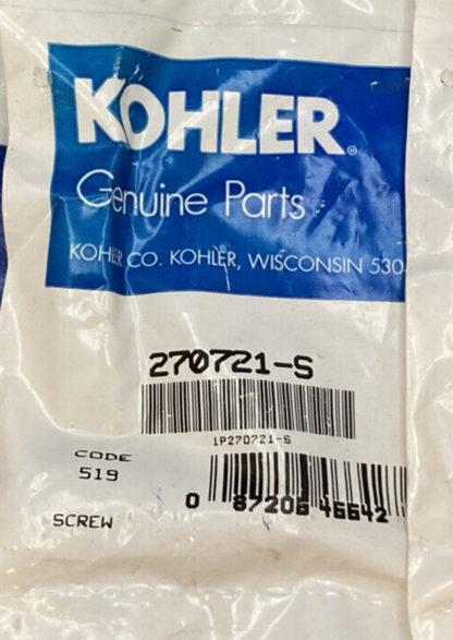 NEW GENUINE KOHLER 270721-S SCREW