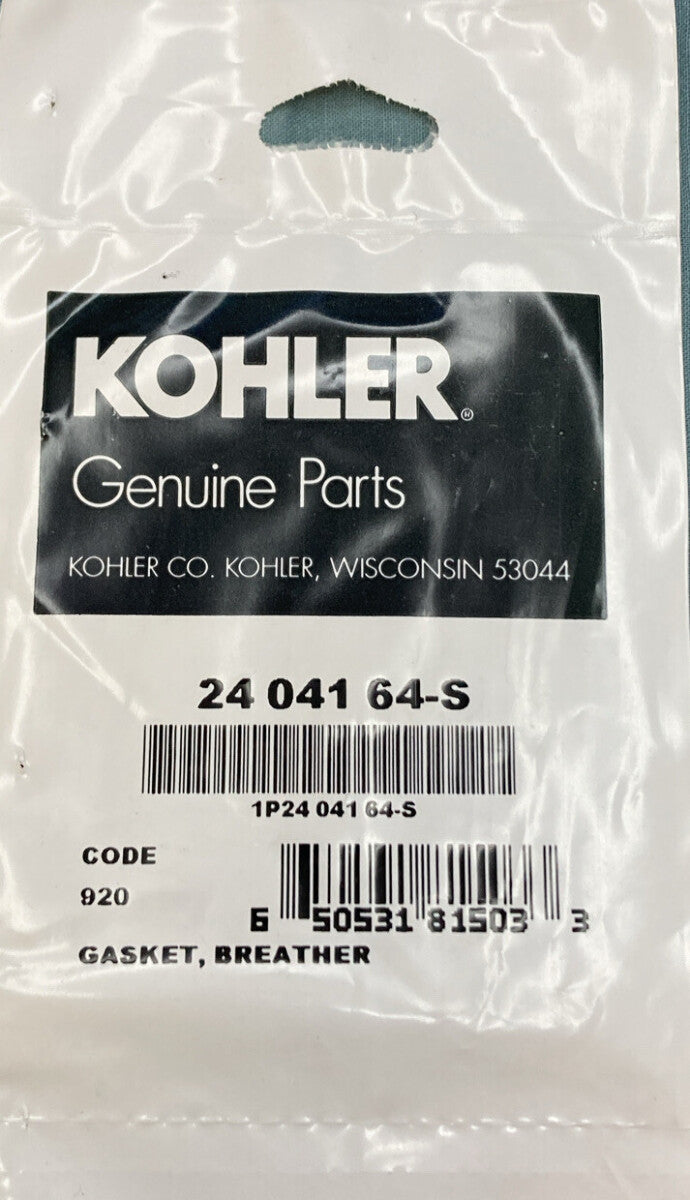 NEW GENUINE KOHLER 24 041 64-S GASKET, BREATHER