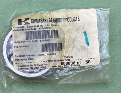 NEW GENIUNE KAWASAKI 92045-0090 Bearing - Ball, TMB304CCM