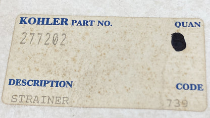 NEW GENUINE KOHLER 277202-S STRAINER, OIL