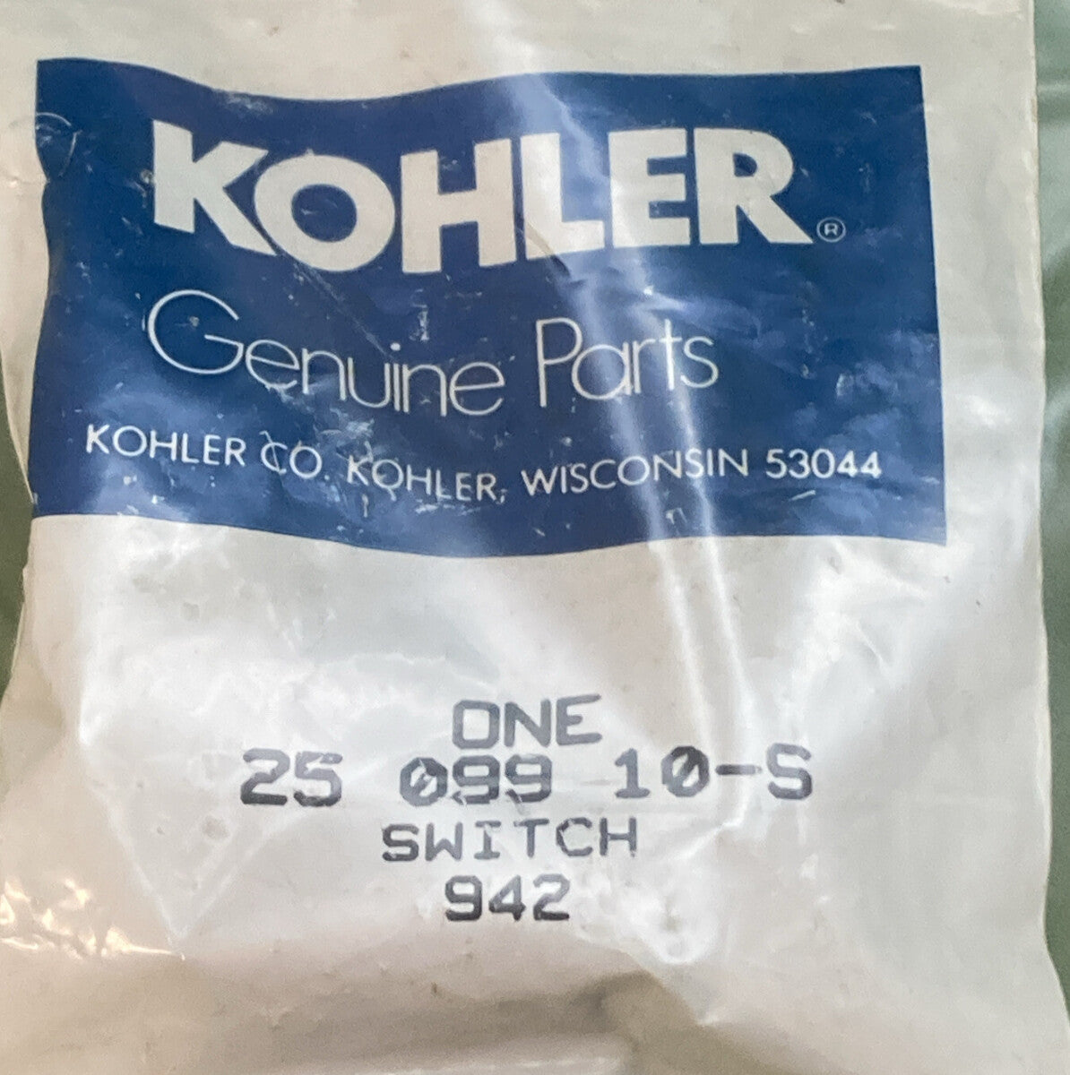 NEW GENUINE KOHLER 25 099 10-S SWITCH