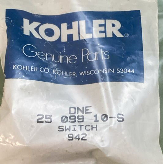 NEW GENUINE KOHLER 25 099 10-S SWITCH