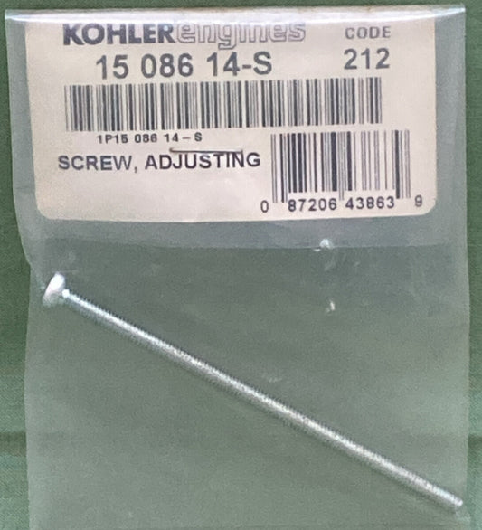 NEW GENUINE KOHLER 15 086 14-S SCREW, ADJUSTING