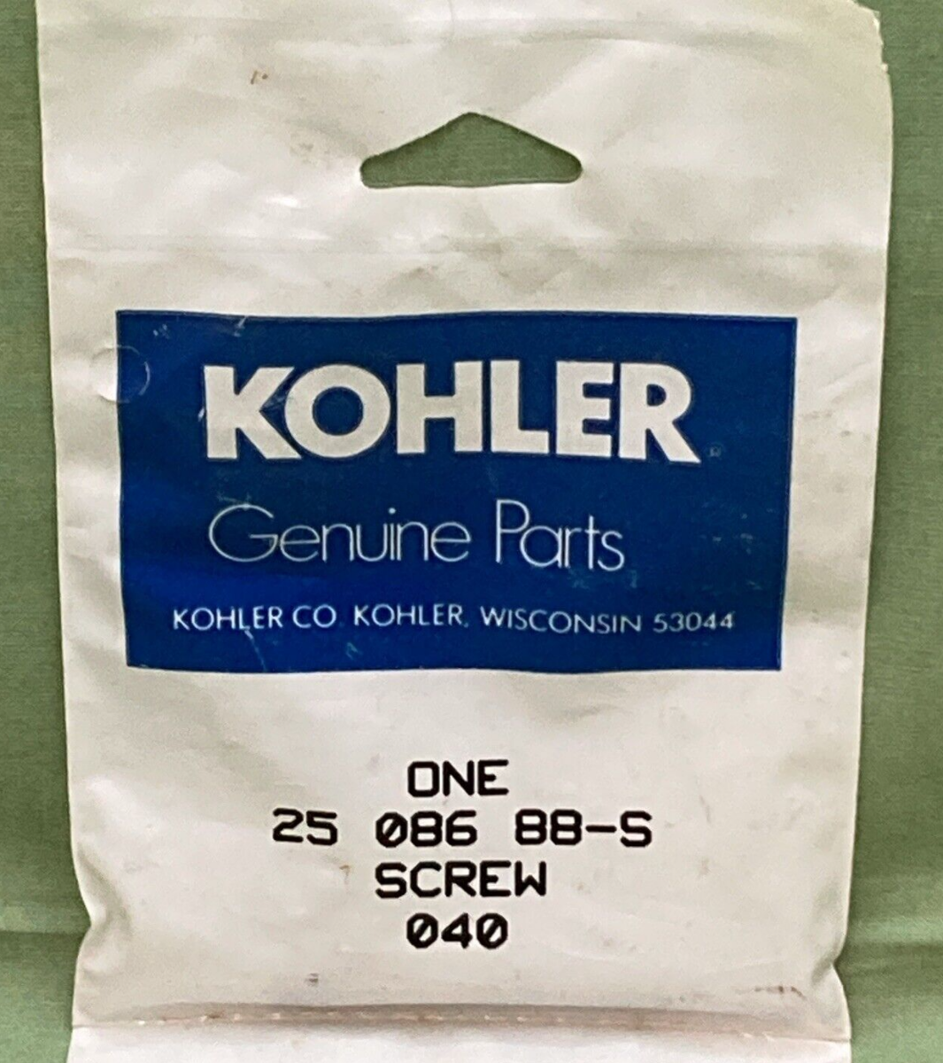 NEW GENUINE KOHLER 25 086 88-S SCREW