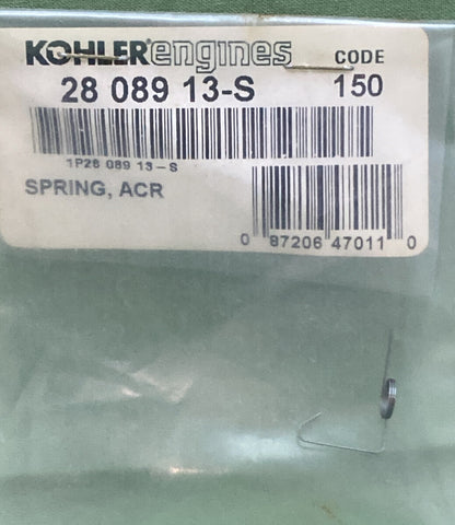 NEW GENUINE KOHLER 28 089 13-S SPRING, ACR