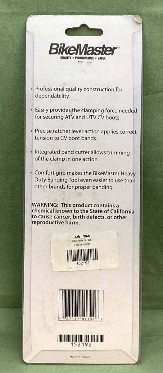 NEW BIKEMASTER 152192 Heavy Duty Banding Tool