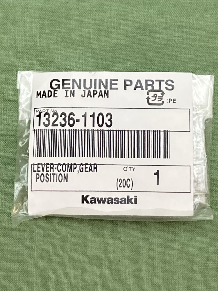 NEW GENUINE KAWASAKI 13236-1103 Lever - Comp, Gear Position