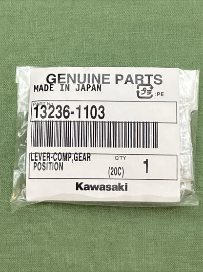 NEW GENUINE KAWASAKI 13236-1103 Lever - Comp, Gear Position