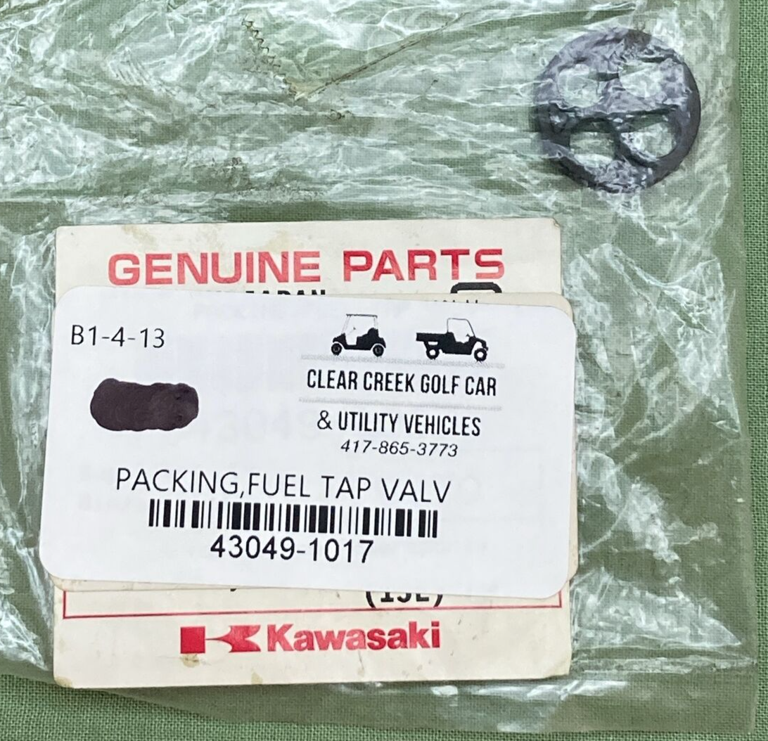 NEW GENIUNE KAWASAKI 43049-1017 PACKING, VALVE FUEL TANK