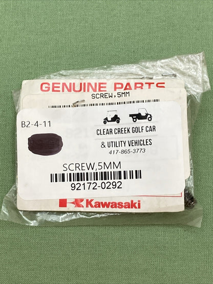 NEW GENUINE KAWASAKI 92172-0292 Screw, 5MM