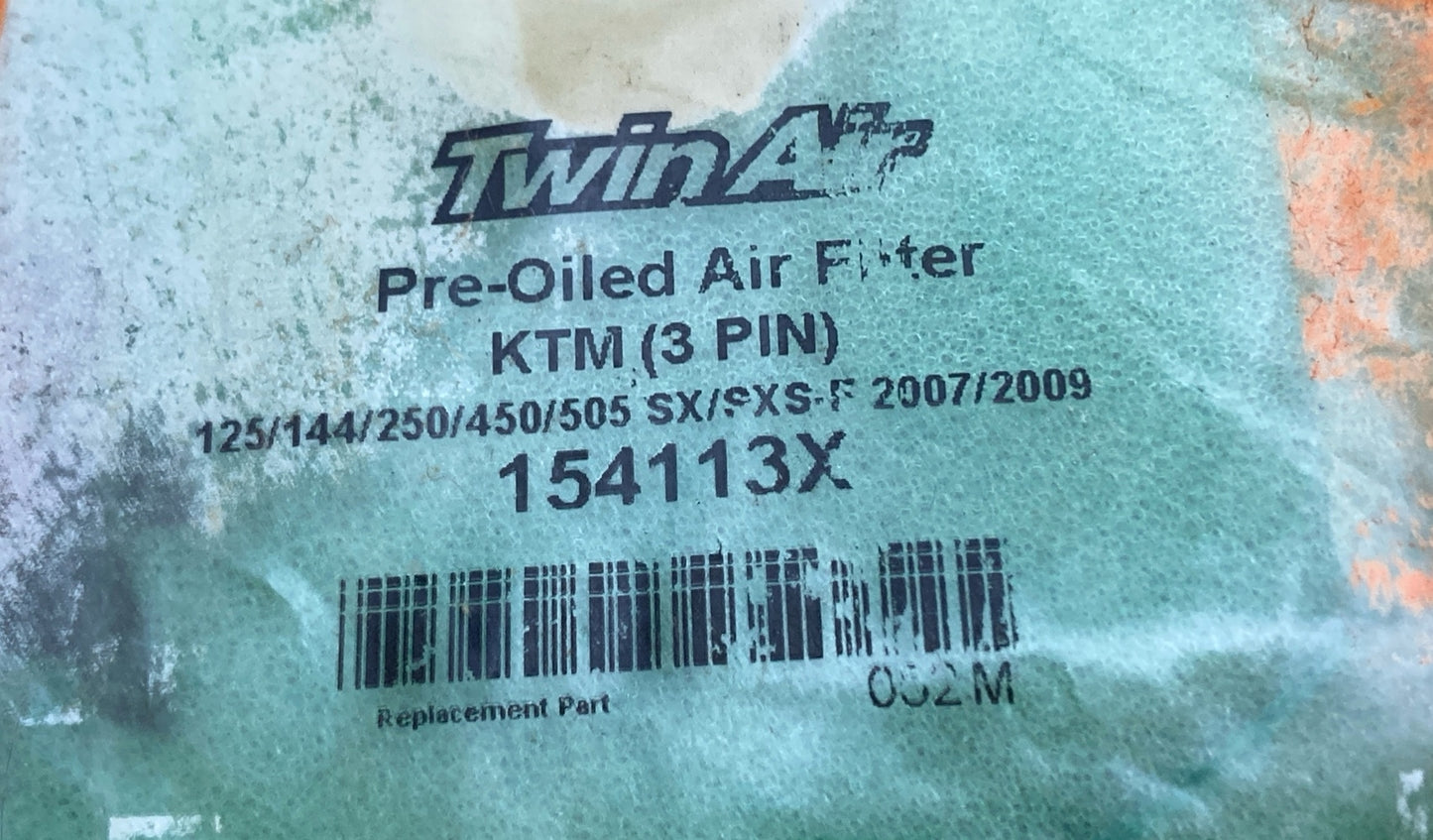 NEW TWIN AIR 154113X Pre-Oiled Foam Air Filter