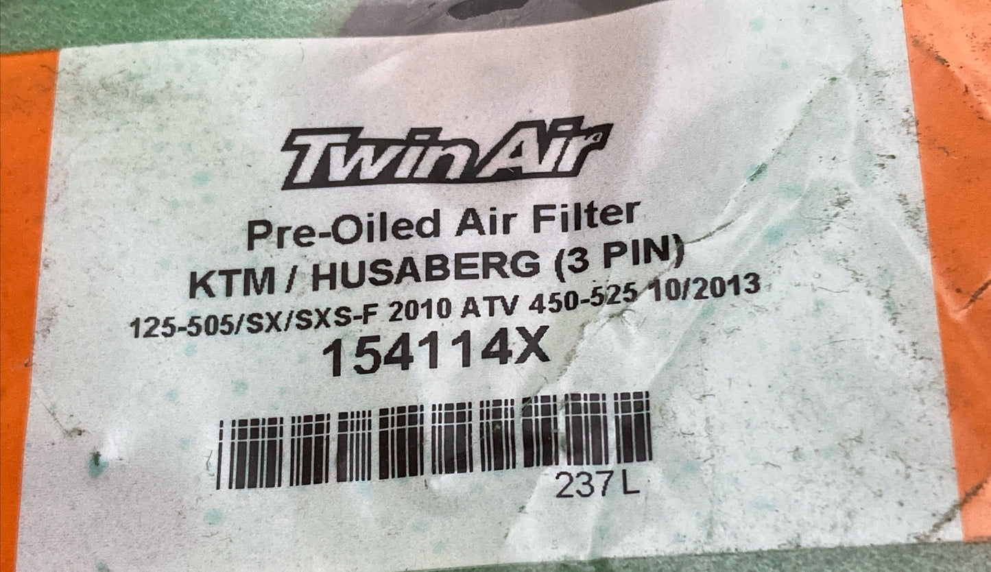 NEW TWIN AIR 154114X Pre-Oiled Foam Air Filter