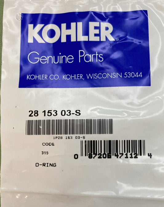 NEW GENUINE KOHLER 28 153 03-S O-RING