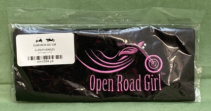 NEW OPEN ROAD GIRL MH1094-PK TIE-BACK STRETCHY EMBROIDERED BANDANA
