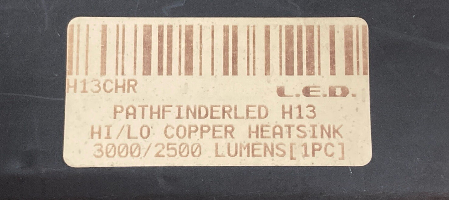 NEW PATHFINDER L.D.E. H13CHR HI/LO COPPER LED BULB PASSIVE HEATSINK