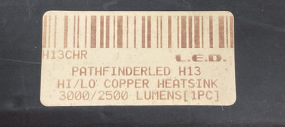 NEW PATHFINDER L.D.E. H13CHR HI/LO COPPER LED BULB PASSIVE HEATSINK