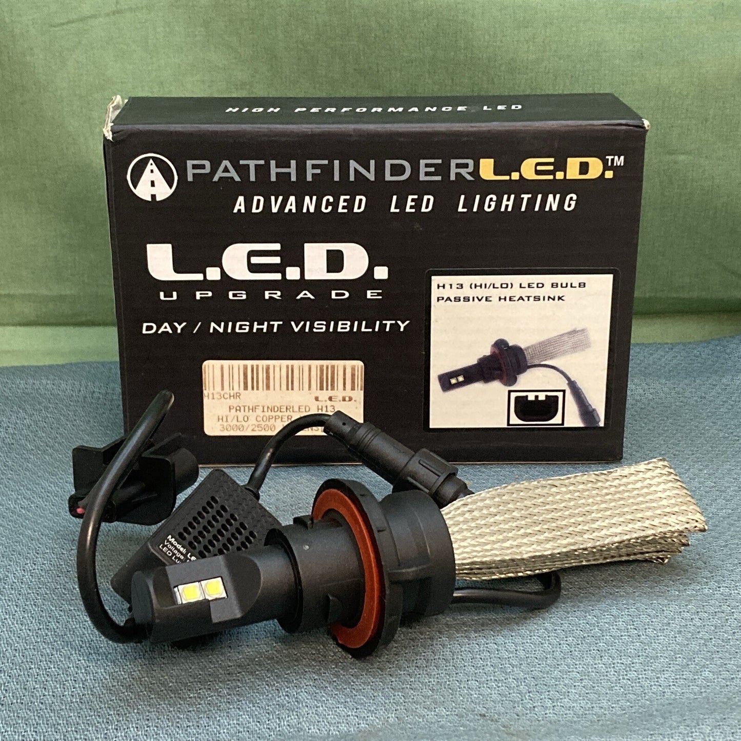 NEW PATHFINDER L.D.E. H13CHR HI/LO COPPER LED BULB PASSIVE HEATSINK