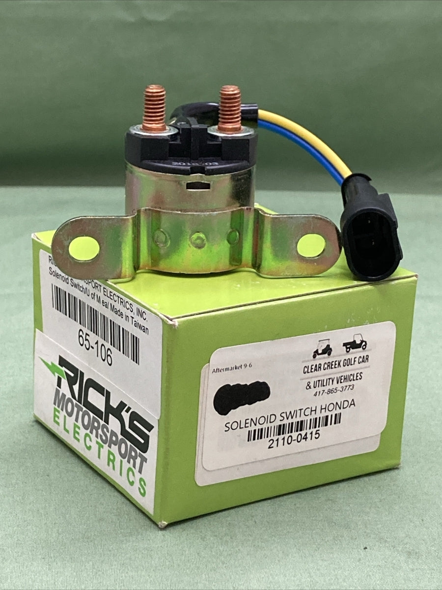 NEW GENIUNE RICKS MOTORSPORTS 2110-0415 SOLENOID SWITCH HONDA