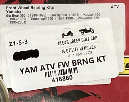 NEW PIVOT WORKS 416860 FRONT WHEEL BEARING KIT
