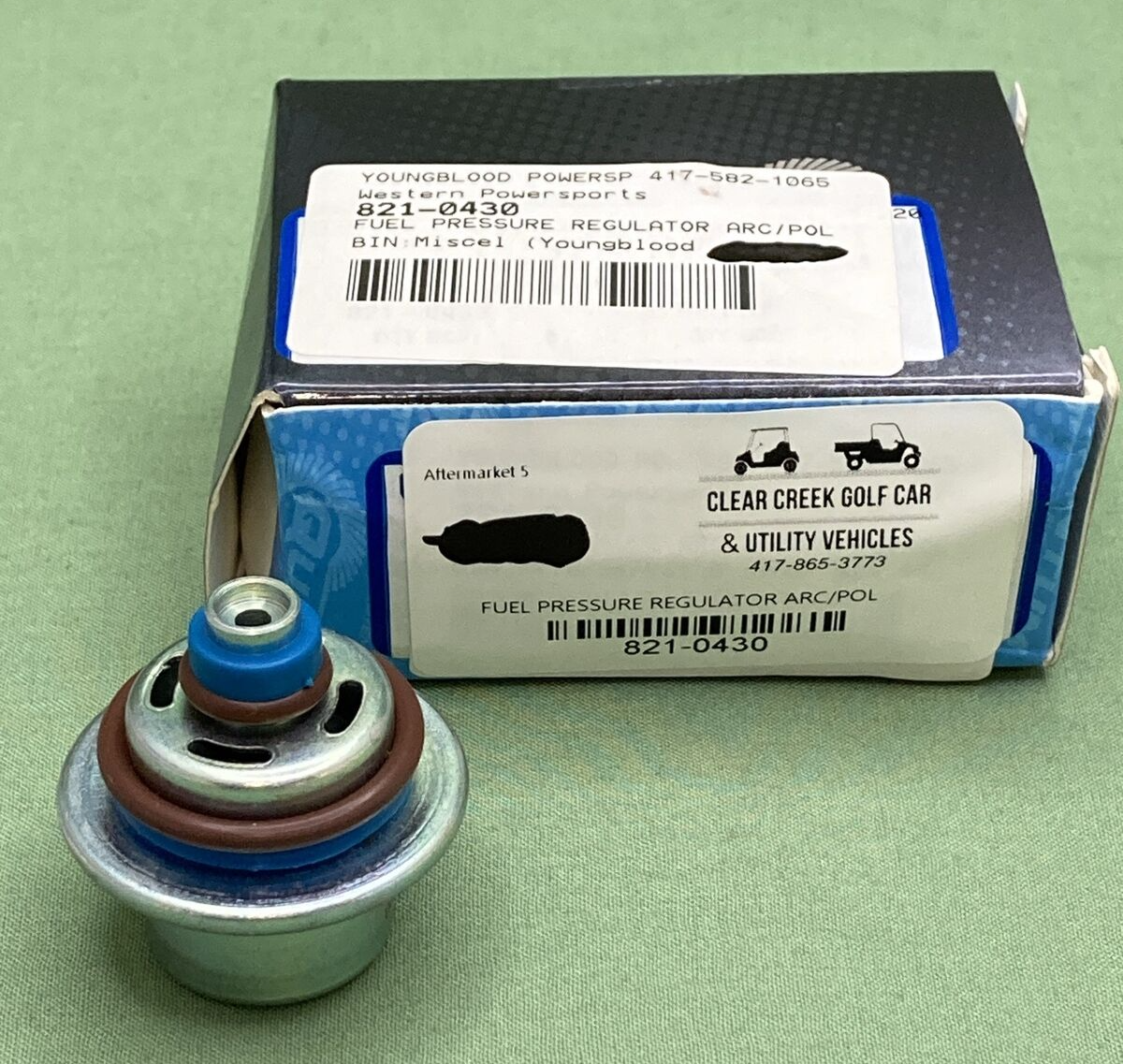 NEW GENIUNE QUANTUM FUEL SYSTEMS 821-0430 FUEL PRESSURE REGULATOR
