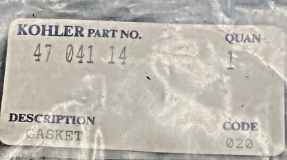 NEW GENUINE KOHLER 47 041 14-S GASKET, OIL PAN