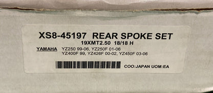 NEW EXCEL XS8-45197 REAR Replacement Spoke Set 19X2.50