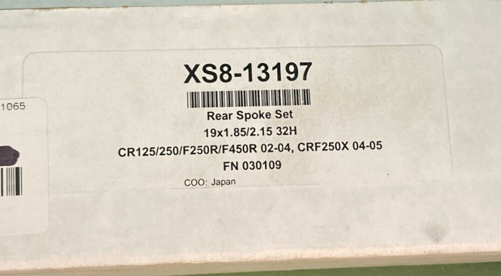 NEW EXCEL XS8-13197 REAR Replacement Spoke Set 19X1.85