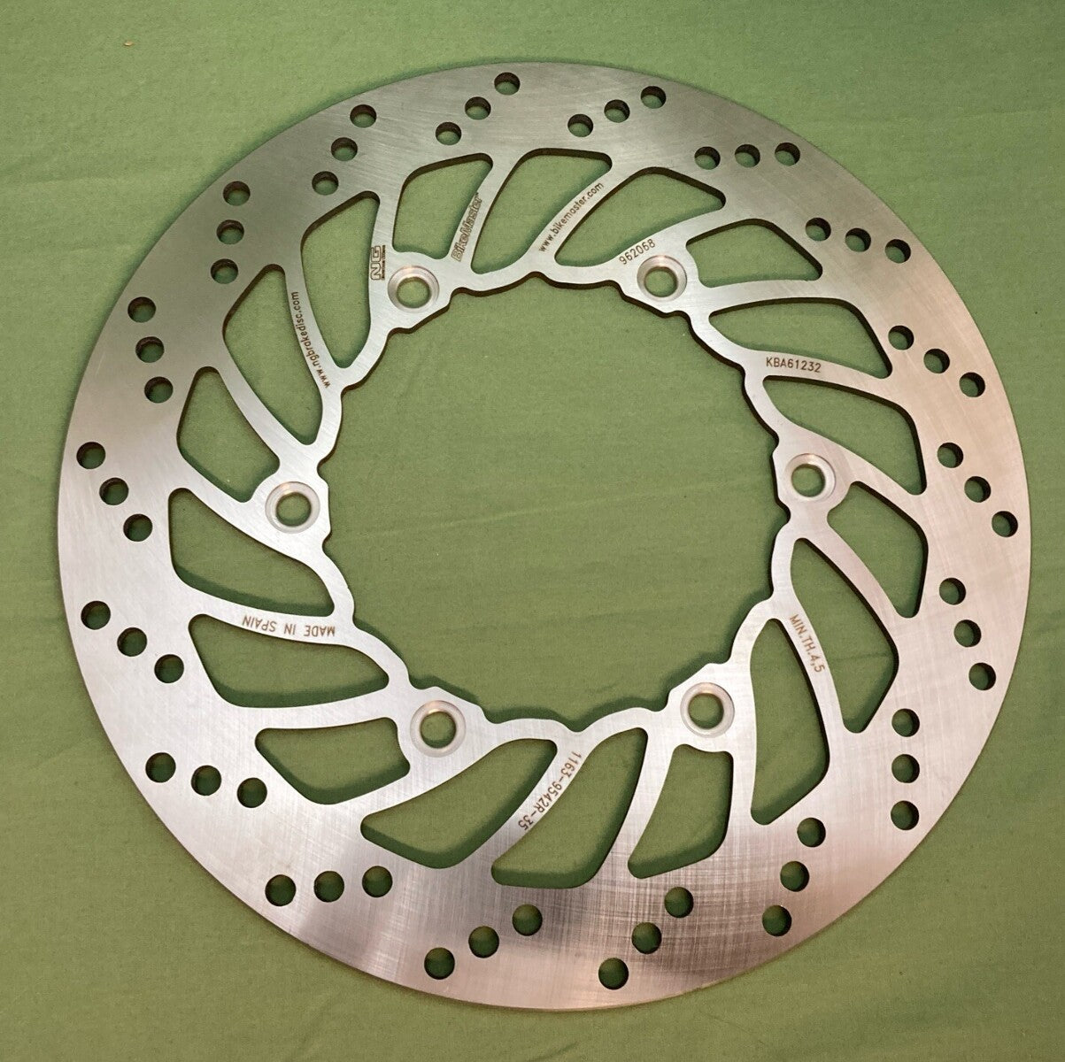NEW BIKEMASTER 962068 FRONT BRAKE ROTOR