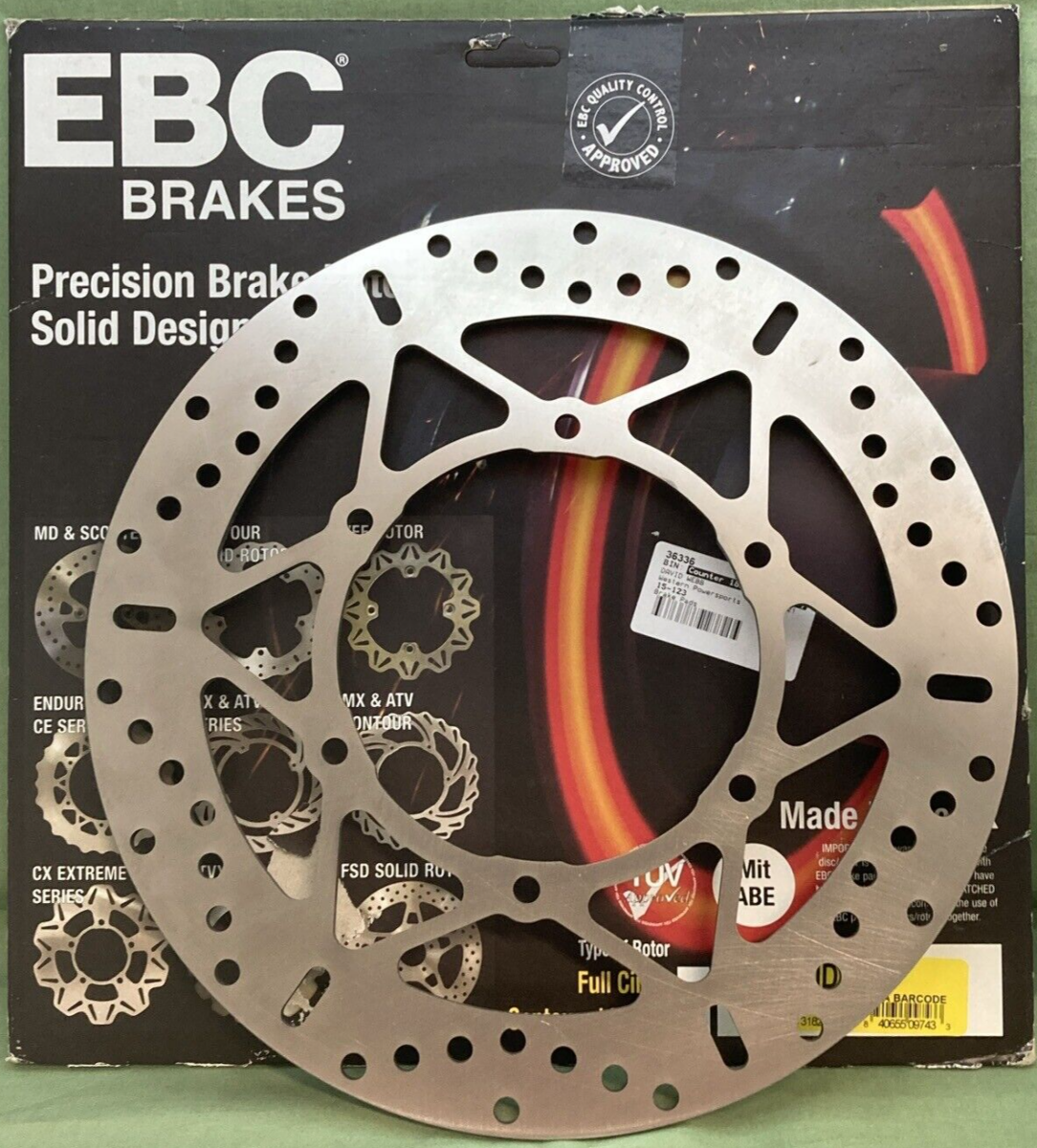 NEW EBC BRAKES MD2076 FRONT STANDARD BRAKE ROTOR