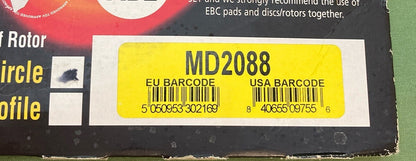 NEW EBC BRAKES MD2088 REAR STANDARD BRAKE ROTOR
