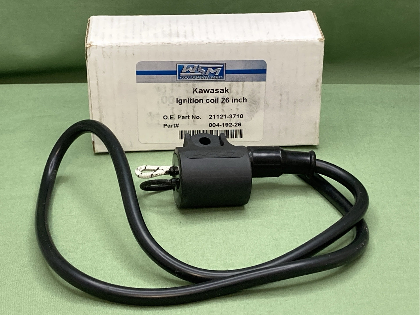 NEW WSM 004-192-26 IGNITION COIL 26 INCH REPLACES KAWASAKI 21121-3710