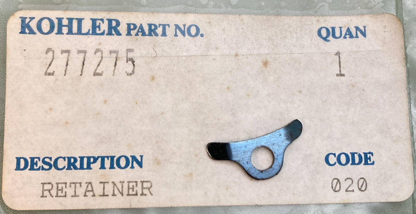 NEW GENUINE KOHLER 277275 RETAINER