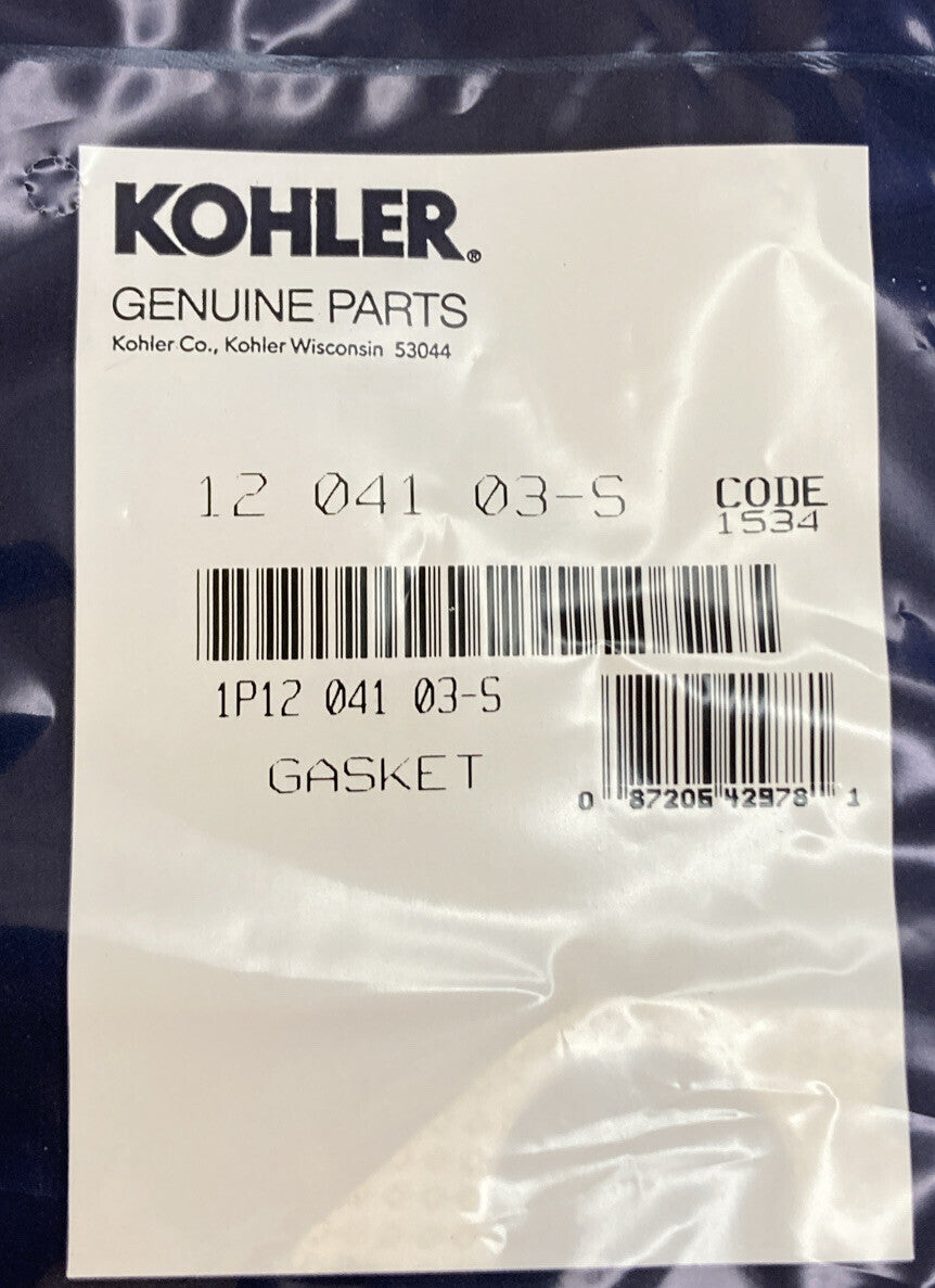 QTY 2 NEW GENUINE KOHLER 12 041 03-S GASKET, EXHAUST MANIFOLD