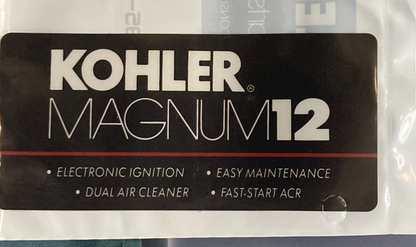 NEW GENUINE KOHLER 47 113 35-S DECAL: 12HP