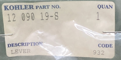 NEW GENUINE KOHLER 12 090 19 GOVERNOR LEVER
